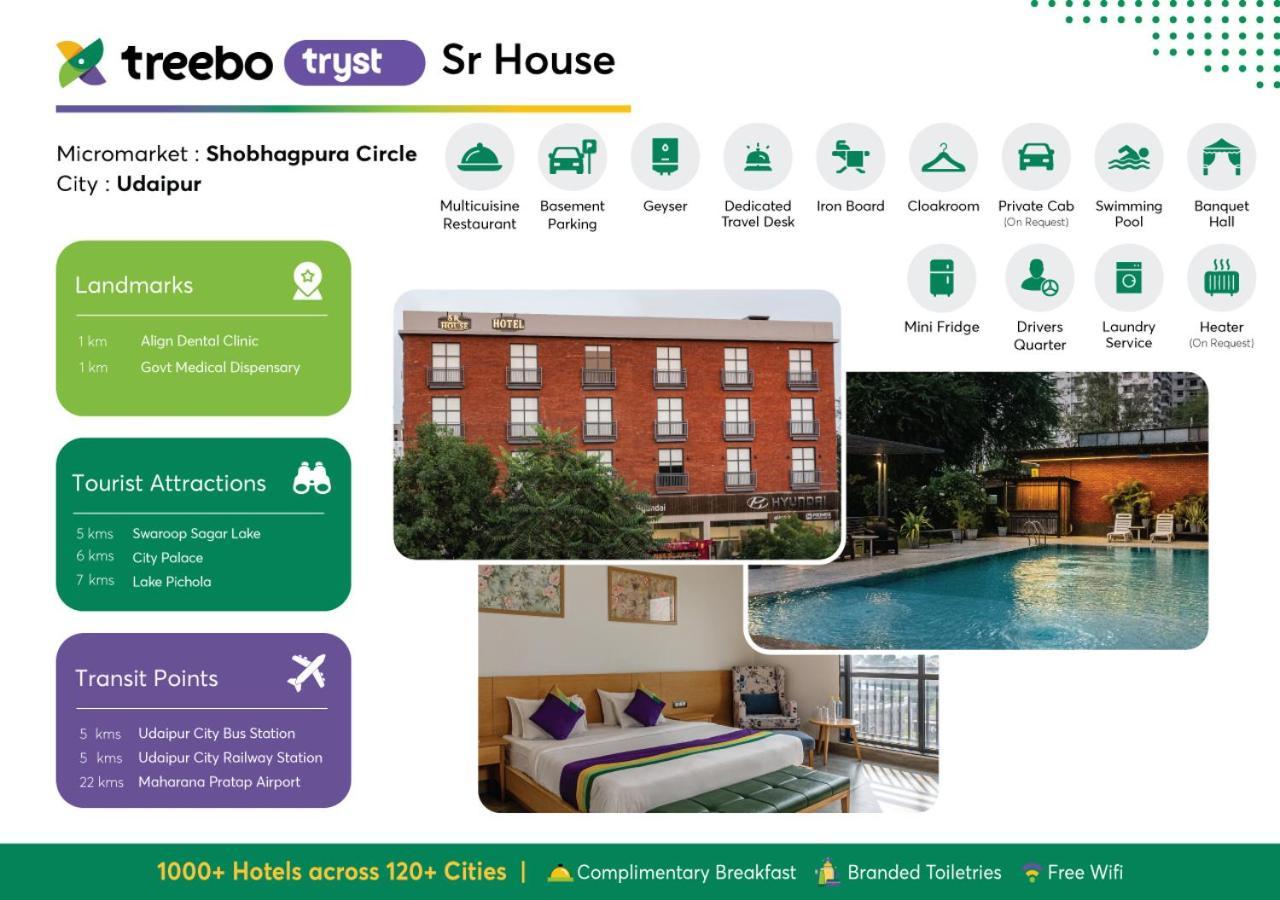 Treebo Tryst Sr House Hotel Удайпур Екстериор снимка